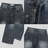 Diff Feel Wide Denim Pants