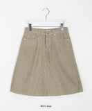 Benid Corduroy Midi Skirt