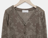 Beden Lace V-Neck Long Sleeve T-Shirt