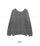 Bayes Boat Neck Boucle Knit