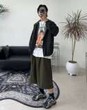 Kainen Pintuck Three-Quarter Bermuda Pants