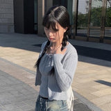 Cardi Rib Knit Tank Top Cardigan Set