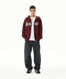 APPLIQUE ZIP UP HOODIE