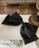 Kamel Jacquard Ribbon Hair Pin
