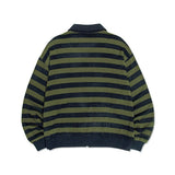 STRIPE KNIT BLOUSON