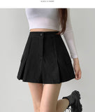 Pleats Underpants A-line Skirt Pants