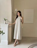 Blun Stripe Linen Sleeveless One Piece