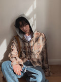 Vince Damage Hood Check Jacket