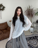 Ethel See-Through Knit Hoodie