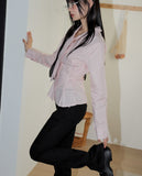 Tipe Geek Chic Preppy Striped Tie Set Shirt