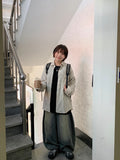 [unisex] Elkuo Washing Balloon Wide Denim Pants