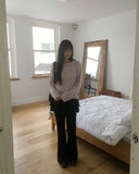 Poran Wool Mohair Cable Punching Knit