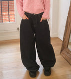 [Non-Fade] Unp Back Pocket Raw Denim Mega Balloon Pants