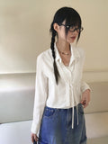 Pluck cut cargo pocket back band slit denim long skirt