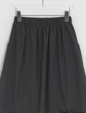 Urend Shirring Nylon Long Skirt