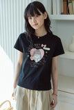Miyucat Crop Short Sleeve Tee