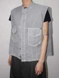 PIGMENT WASHING CROP VEST