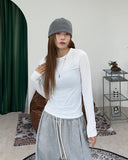 Ines Brushed Long Sleeve Tee
