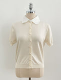 Luna Color Matching Collar Knit Cardigan