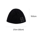Curly Custom Eyelet Beanie