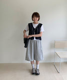 Segon Punching Ribbon Knit Vest