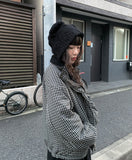 [Plan] Poen Reversible Check Fleece Fluffy Padding
