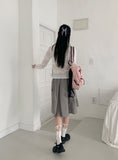 Cliff Color Matching String Mini Nylon Backpack