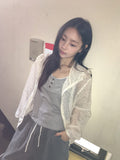 Ikoha Flower String Hood Windbreaker