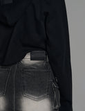 [mnem] low cargo mini skirt