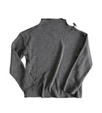 Toggle Boat Neck Loose Fit Long Sleeve Tee
