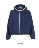 Kasan Crop Fleece Hooded Zip-Up