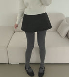 Wool A-line Skirt