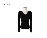 Barget Slim V-neck Button T-shirt