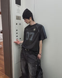 Zero Seven Mesh Track Over Fit Short Sleeve T-shirt