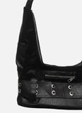 Knock Leather Belt Square Bag