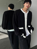 Jay color matching zipper cardigan