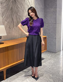 Dickie Puff Short Sleeve Knit Cardigan