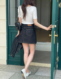 Reclip Lip Neck Half Knit