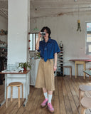 [LAN ARCHIVE][SETProduct] Ocean denim tie half shirt