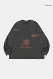 Racing pigment dyeing over long sleeve