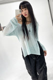 leo loose slit knit