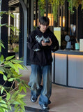 Lang Balloon Antique Amekaji Denim Pants