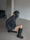 [U-BASIC] Want slit oversized fit long sleeve