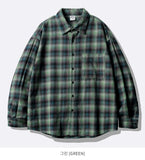 Denier Overfit Ombre Check Shirt