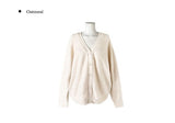 Labong V-neck Button Long Knit Cardigan