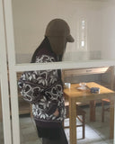 Kumu Nordic Round Collar Two-Way Knit Zip-Up