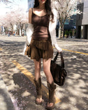 Hippie Layer Corset Suede Skirt