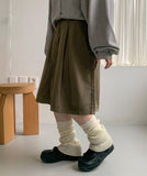 Lissu Pintuck Cotton Midi Skirt