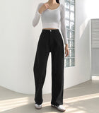 Winter span standard straight cotton pants