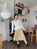 Nekomi Pleated Midi Skirt